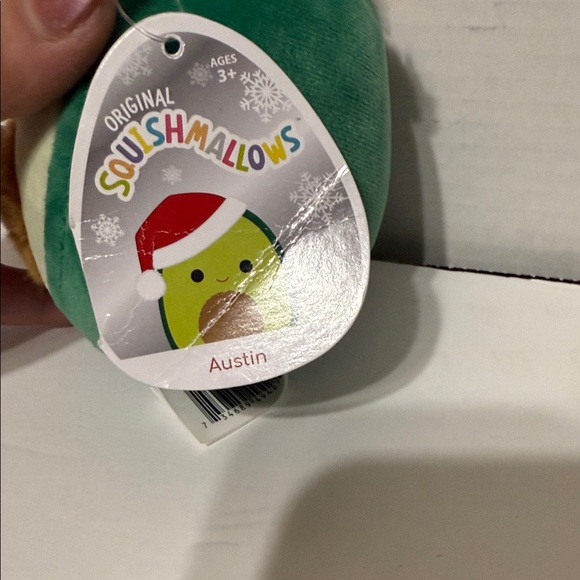 Squishmallows Austin Avocado Plush - Green and Red 5 inch - Picture 2 of 4